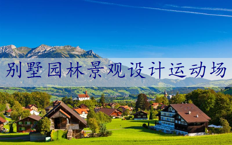 别墅园林景观设计运动场